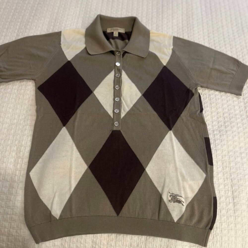 BURBERRY Polo Shirt - Size Small